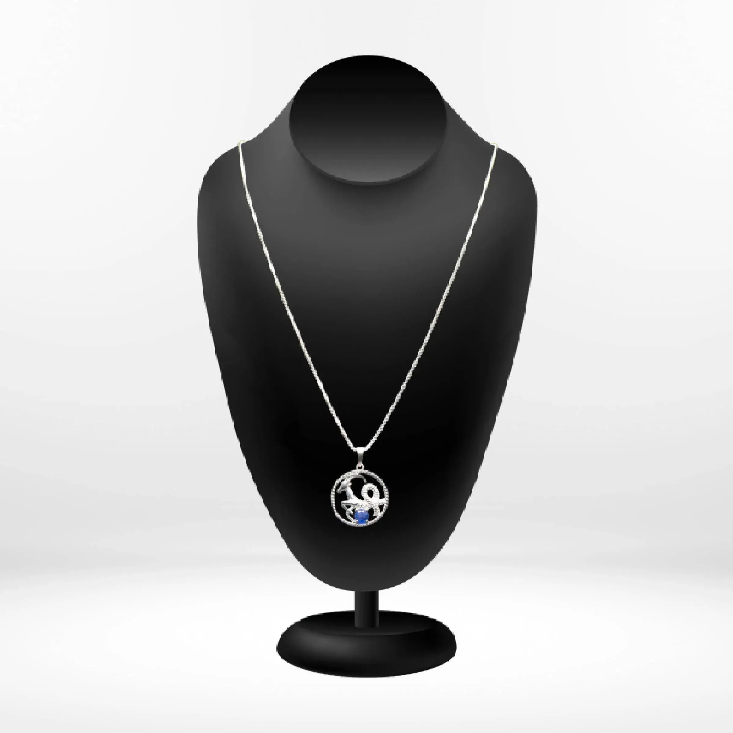 चाँदी का मकर राशि लटकन सिल्वर-टोन्ड